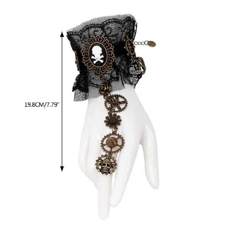 Fingerless Rings Gloves for Masquerade Balls Cosplay Costume Female Accessories