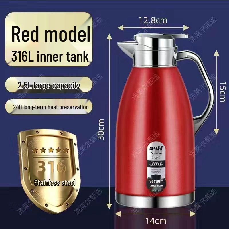316 Stainless Steel Insulated Kettle for Home and Commercial Use