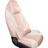 Coway Perforated Leather Car Seat Cushion for All Seasons - Full Surround & Compatible with Electric Seats