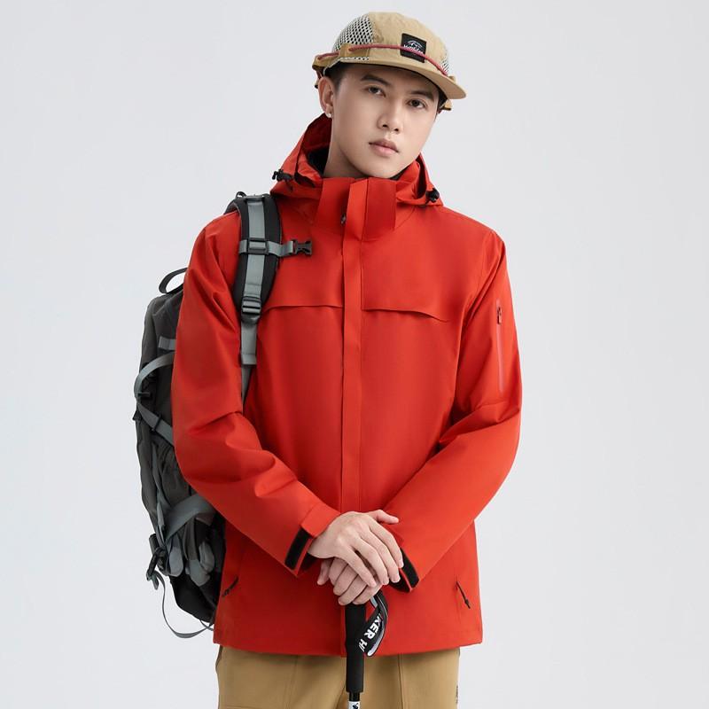 Men Women 3-in-1 Waterproof Windproof Hiking Jacket With Removable Fleece Liner Outdoor Camping Trekking Fall Winter