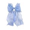 Elegant Large Bowknot Hair Clip For Women French Design Long Tail Tulle Hair Styling Accessories for Everyday Wear