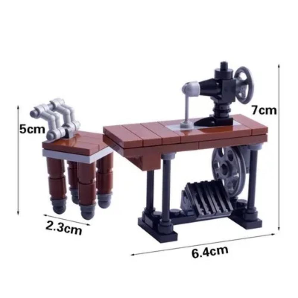 MOC City Scene Building Block Furniture TV Refrigerator Washing Machine Game Console Bed Sofa Vacuum Cleaner Mini Toy Brick K028