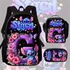 Stitch Backpack for Kids Students Large Capacity Lightweight Cartoon School Bag