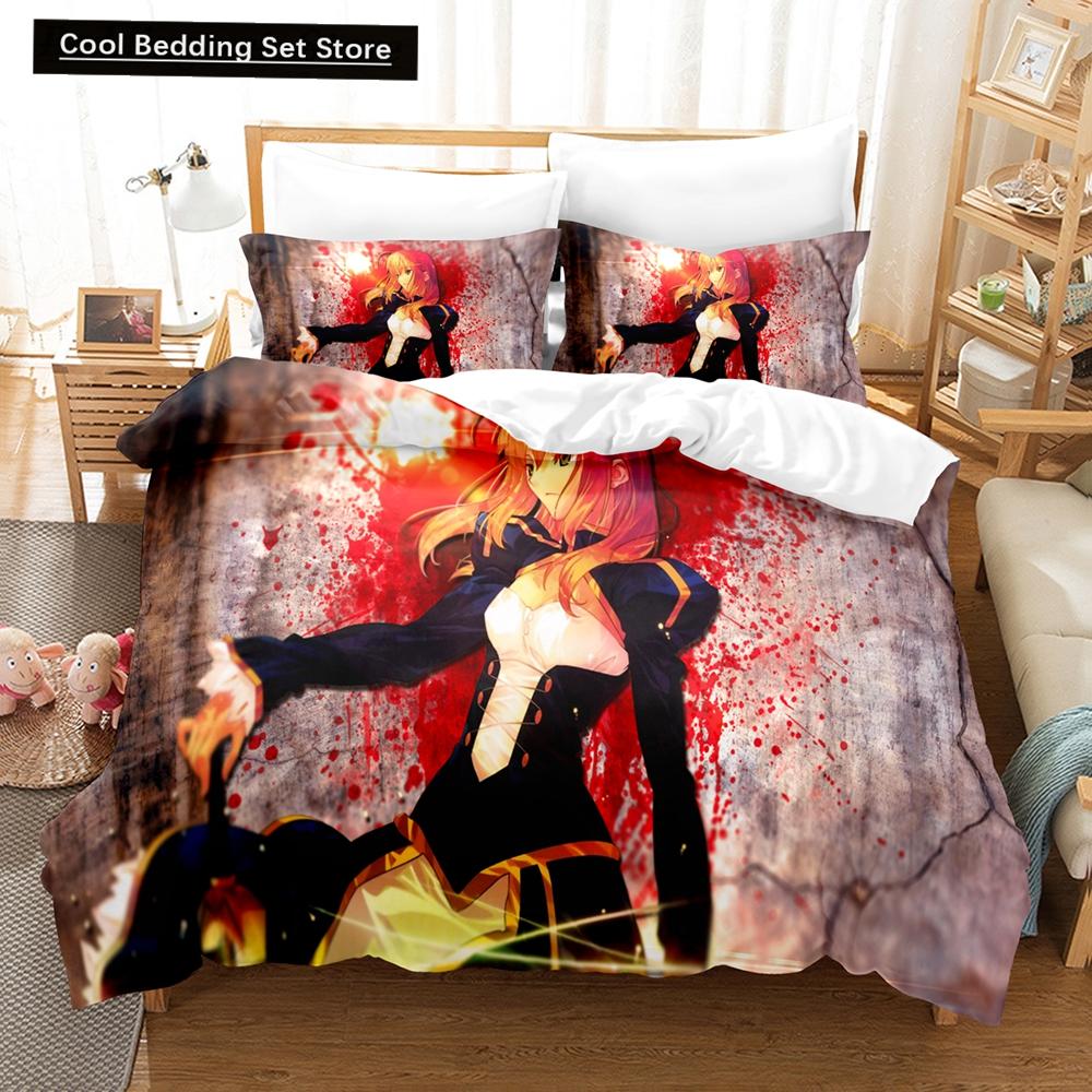 New Fate/stay night Unlimited Blade Works Bedding Sets Duvet Cover Set With Pillowcase Twin Full Queen King Bedclothes Bed Linen