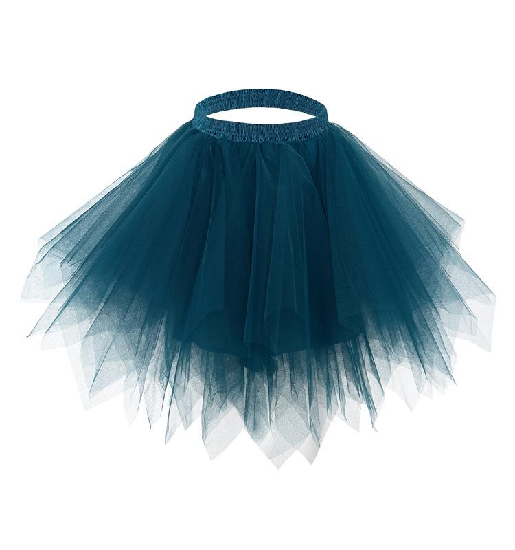 Falda de Tul para Fiesta de Halloween Tutú de Tul Vestidos de Princesa Vestidos de Boda Faldas de Malla Faldas para Actuación de Danza Tutú de Tul con Capas Esponjosas