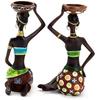 8.5 Inch Creative European Candelabra  Restaurant Coffee Table Sculpture Resin Suitable for Restaurants Cafes and Living Rooms