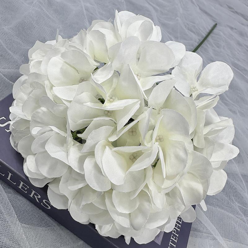Multi Colored Simulated Hydrangeamacrophylla Artificial Bouquet For Decor Indoor