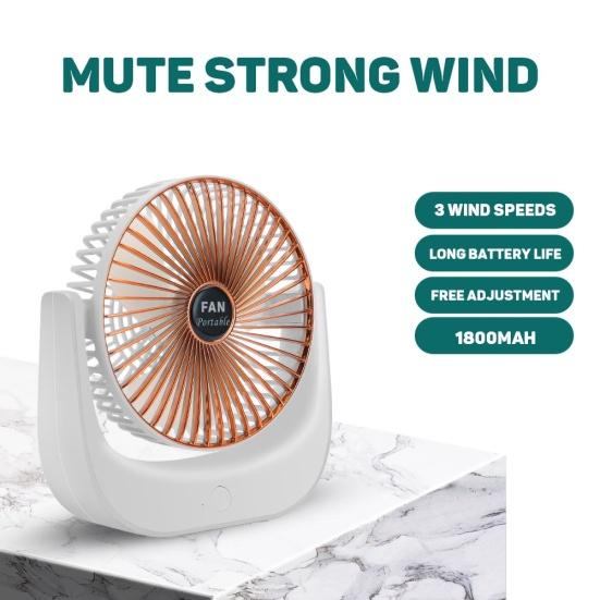 

Portable USB Desktop Cooling Rechargeable 3 Speed Fan Home Office Air Cooler