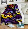 Multiple Sizes Available Warm Floral Themed Flannel Blanket Sofa Throw Travel Home Gift Blanket Napping Blanket for Sofa Blanket