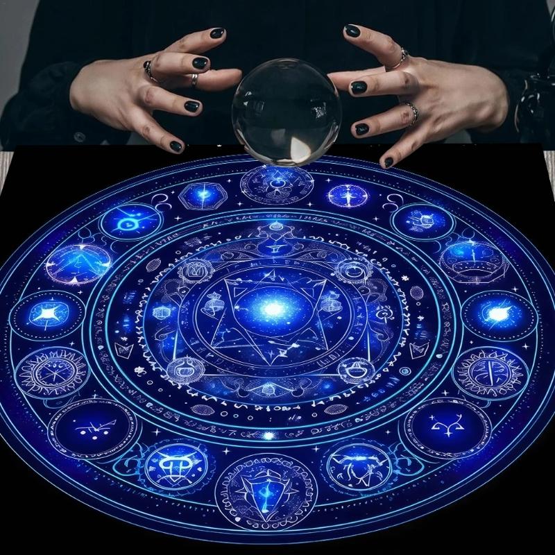 Square Divinations Tapestry Mysterious Symbol Astrology Tablecloth  Tarots Tablecloth Table Cloth Witchcrafts Supplies