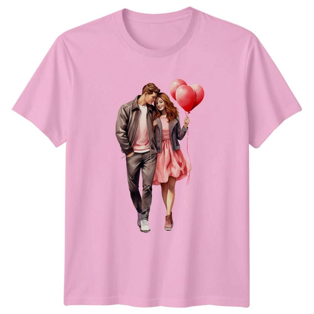 Couple With Balloons RoUnisexce Unisex Graphic Tee