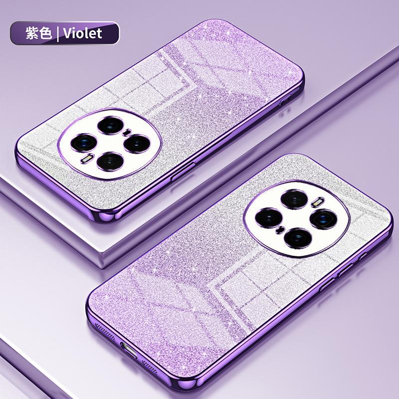 Applicable to Huawei Honor Magic8Pro electroplated glitter mobile phone case Honor X9D transparent Honor X70 protective case