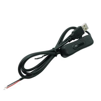 DIY 5V USB-Buchse 2Pin Power Ladekabel 1m/1,5m Kabel mit Schalter Ersatz Ladekabel Kabel mit Ein Aus Netzschalter