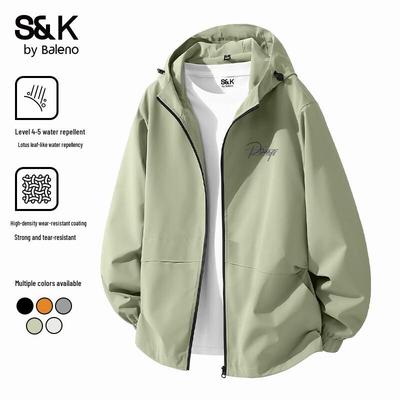 Baleno Men's S&K Series Hooded Windproof Casual Jacket