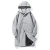 ROMON Men's Hooded Mid-Length Trench Coat