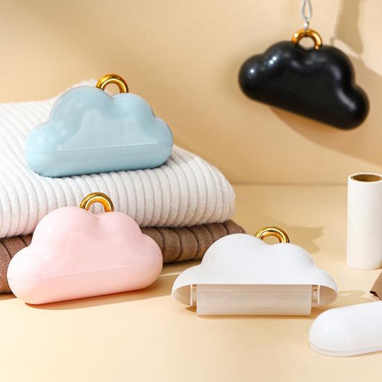 Lint Roller Cloud Shape Reusable Sticky Pet Hair Remover with Lanyard Easy Washable Dust-Proof