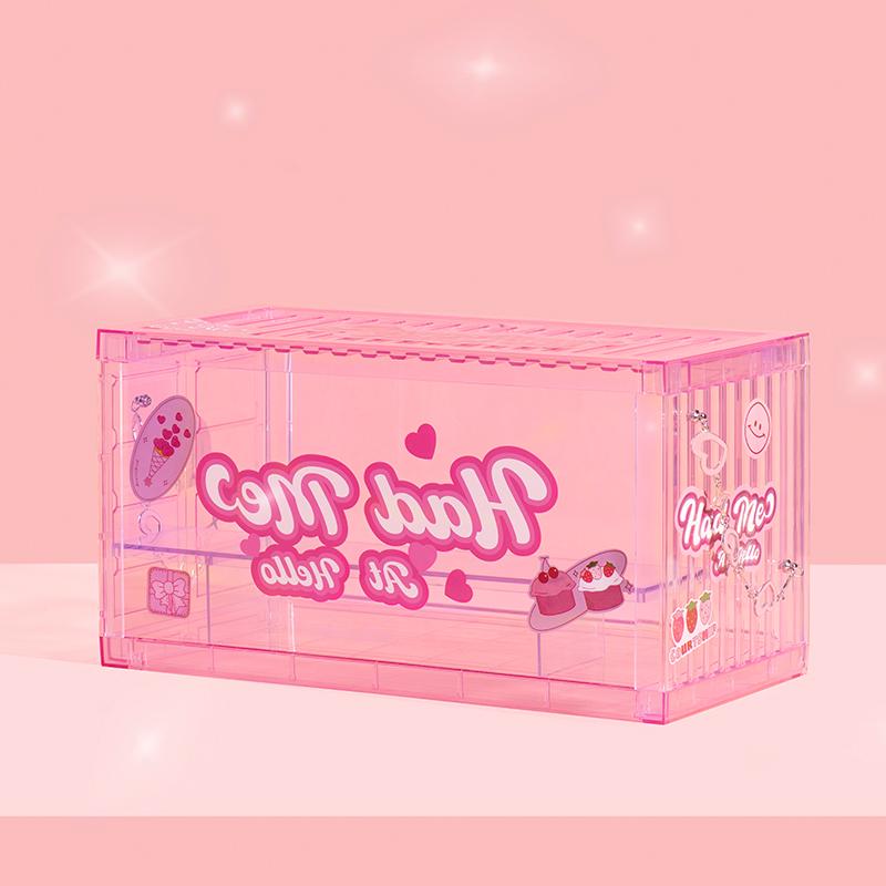 Новый POP MART Сборный дисплейный бокс Розовый Модель Аксессуары 1230131113