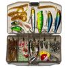 80 PCS/Set Fishing Lures Baits VIB Tackle Fishing Accessories With Tackle Box And Fishing Gear Lures