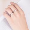 Adjustable Silver Cat Ring for Women - Cute Korean Style with Cat Ears and Paws Design