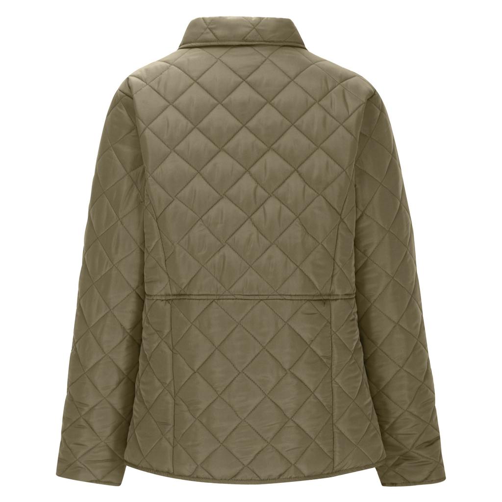 Damen Modische Einfarbige Langärmlige Geknöpfte Tasche Lässige Leichte Baumwolljacke