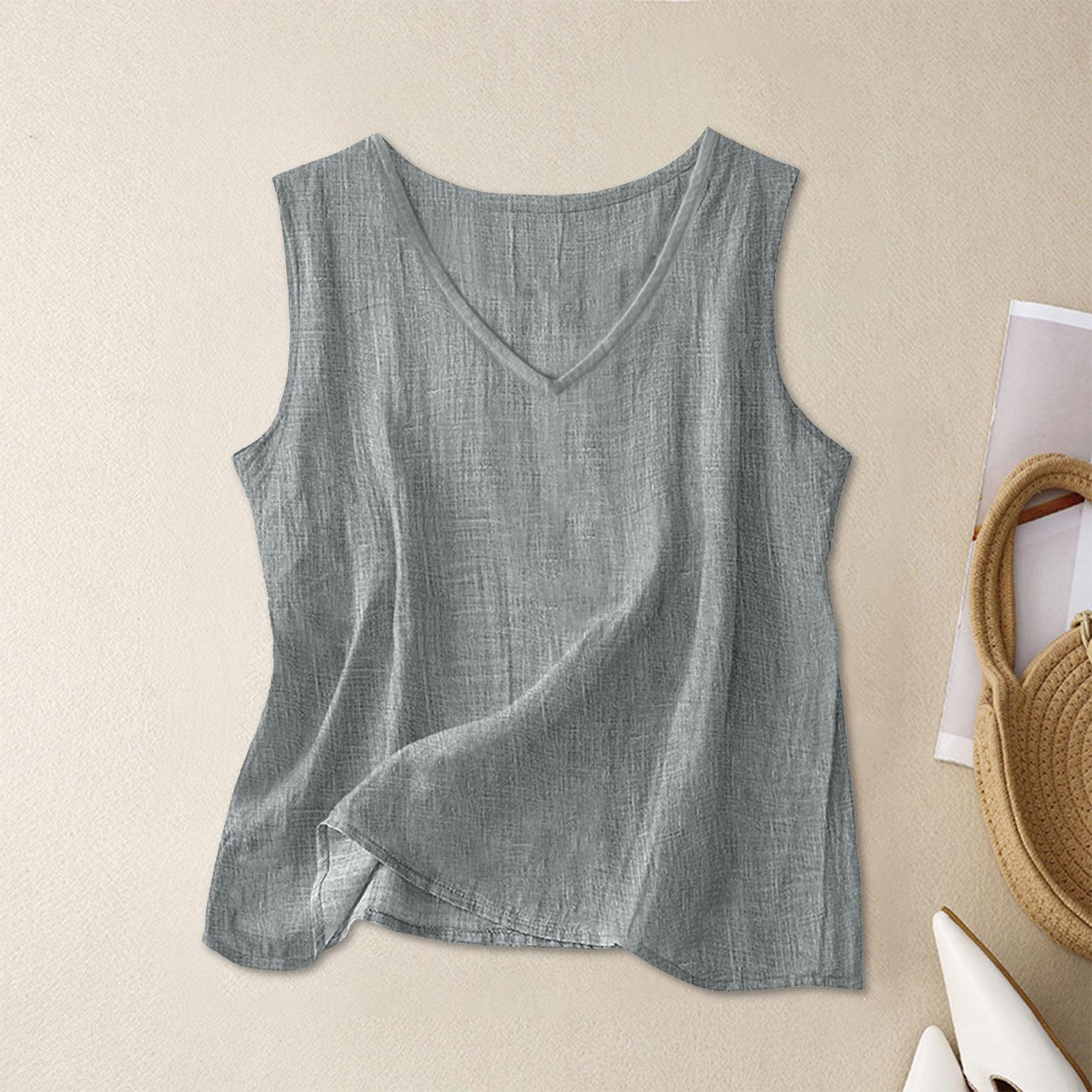 Ladies Tank Tops Womens Fitted Tank Tops V Neck Tank Tops for Women Cute Tank Tops Tank Top for Women 2024 Womens Tank Too L