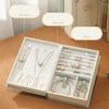 Packing Box PU Jewelry Book Storage Jewelry Collection Organizer Elegant Jewelry Display Box  Women