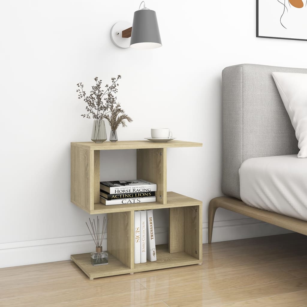 Buy Bedside 2 Pcs Sonoma Oak 50x30x51.5 Cm Engineered Wood at