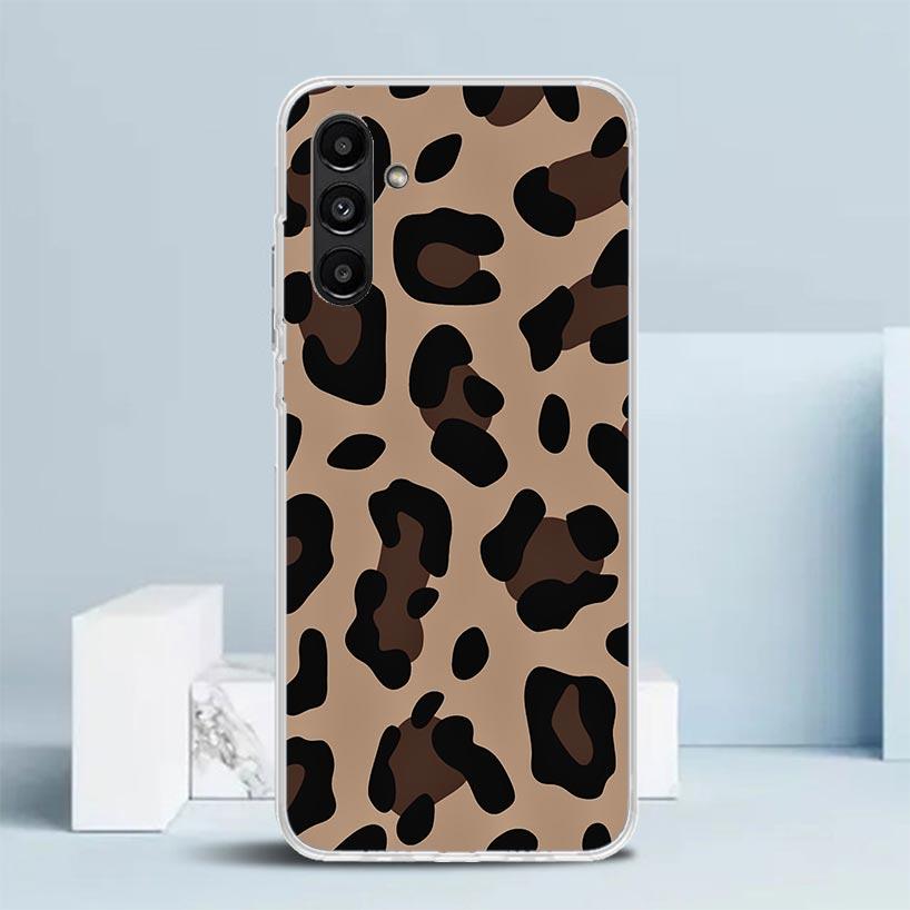 Leopard Print Phone Case For Samsung Galaxy A17 A37 A57 A16 A15 A14 A13 A56 A55 A54 A53 A36 A35 A34 A33 A26 A25 A24 A23 Galaxy A