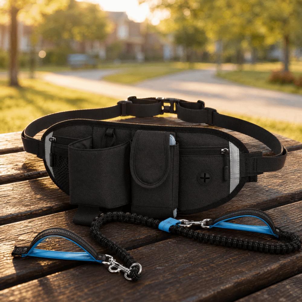 3pcs Zippered Closure Running Waist Bag Adjustable Strap Outdoor Waist Bag For Hiking
