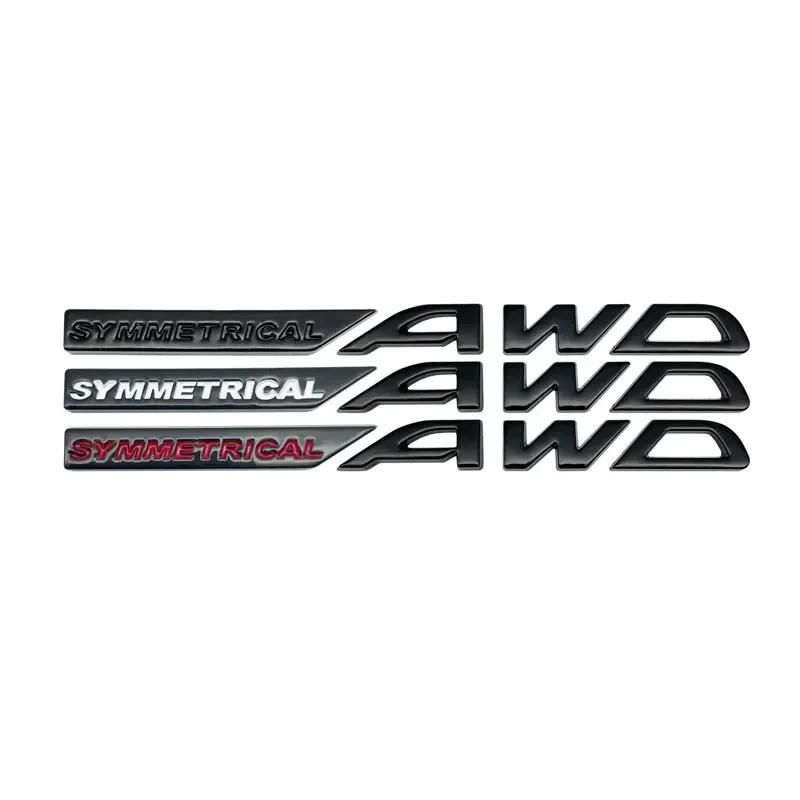 Metal Car Rear Trunk Emblem Stickers Side Badge Decal for Subaru SYMMETRICAL AWD Logo WRX Forester XV Outback Impreza Legacy Z7