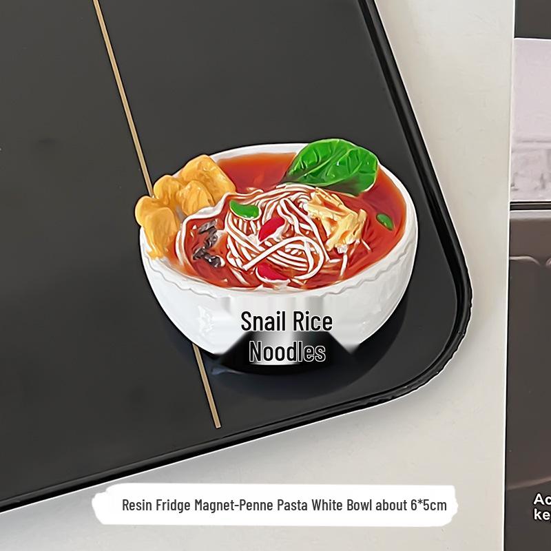 Personalized 3D Food Refrigerator Magnet - Creative & Cute Resin Design