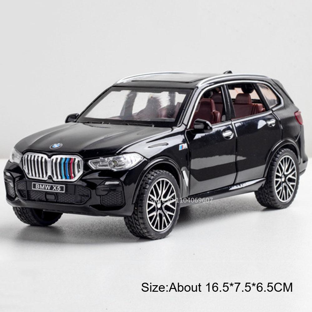 1:32 X5 M4 Sports Car Toy Model Metal Body Plastic Chassis High Simulation Vehicle Sound Light Models Toys Boys Interactive Gift
