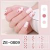 French Tip Nail Sticker Glittering Nails Polish Stickers Flowers Gels Nail Strips Nail Art Decortions Manicures Supplies