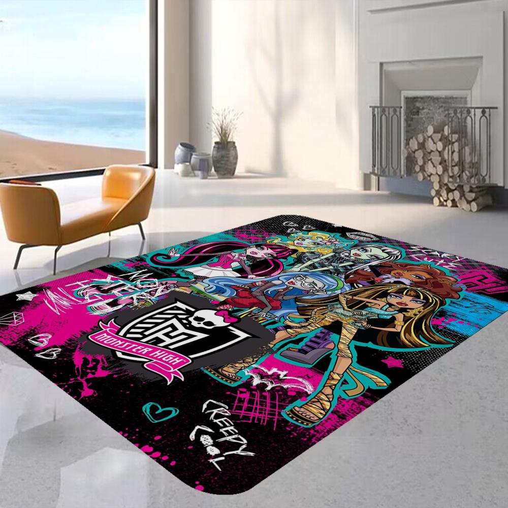 

M-Monster Cartoon High Floor Mat Floor Carpet Kids Room Bedroom Decoration Balcony Anti-Slip Doormat Living Room Hotel Decor Mat 40x60cm