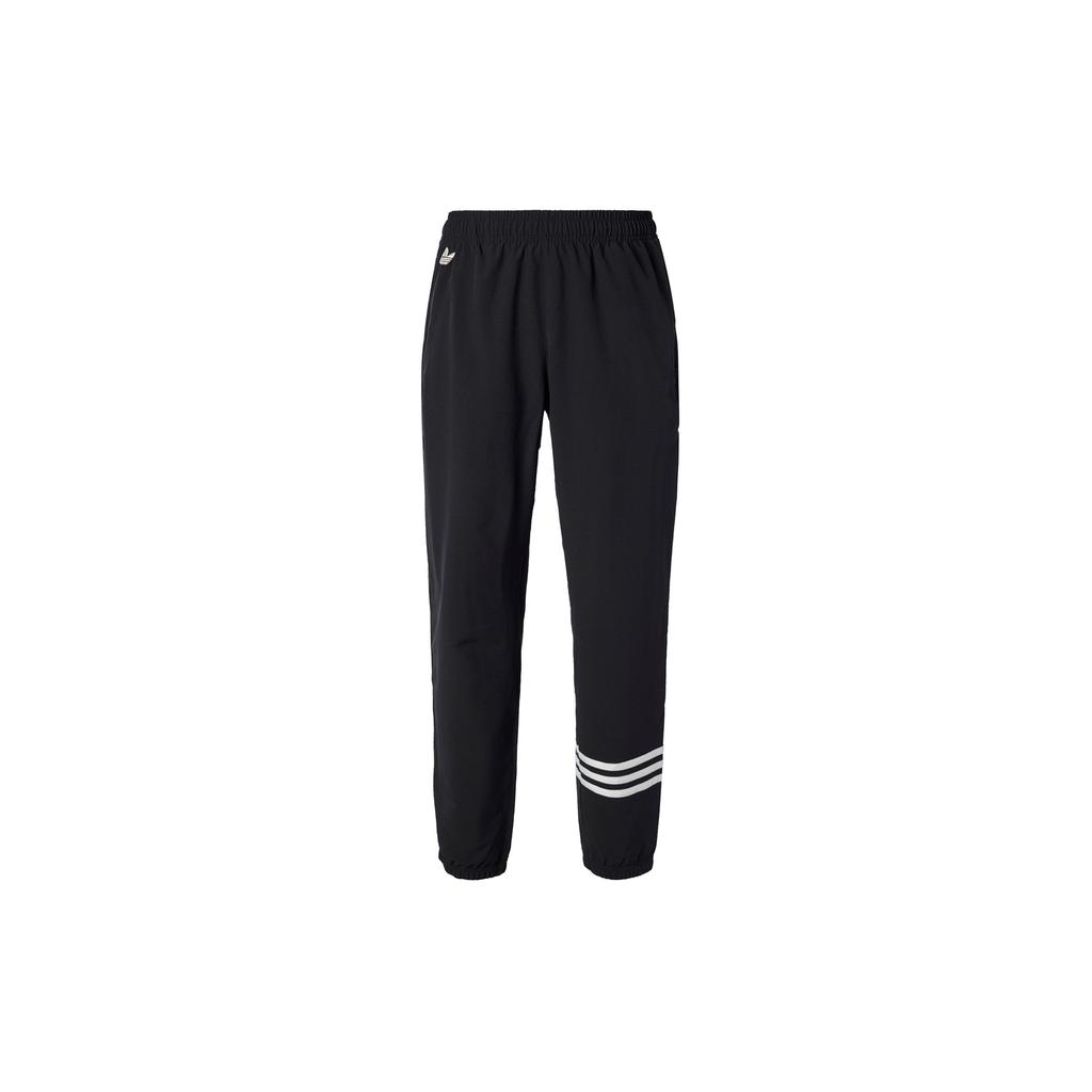 Adidas Originals New C Track Pants With Clover Logo Embroidery And Classic Three-Stripes Men Bottoms Black HM1864