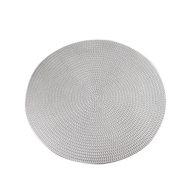 38CM Round PVC Placemat Kitchen Dining Table Mats Steak Pad Anti-scalding Insulation Pads Nordic Hotel Restaurant Home Decor