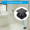 Modern Square Floor Drain for Bathroom 4 Inch Floor Drain Contemporary 4 Inch Square Shower Drain Quick Installation
