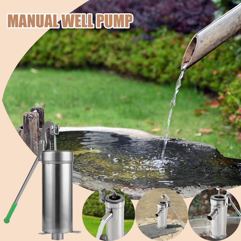 Manual Well Pump Hand Well Pump Stainless Deep Well Hand Pump Pitcher Pump For Well Water Suction Pump Groundwater