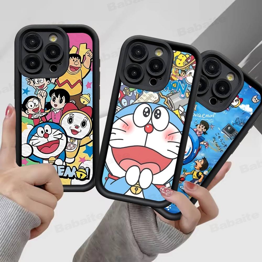 Cartoon D-Doraemons Phone Case For IPhone 17 16 E 15 14 13 12 11 Pro Max Plus Back Cover