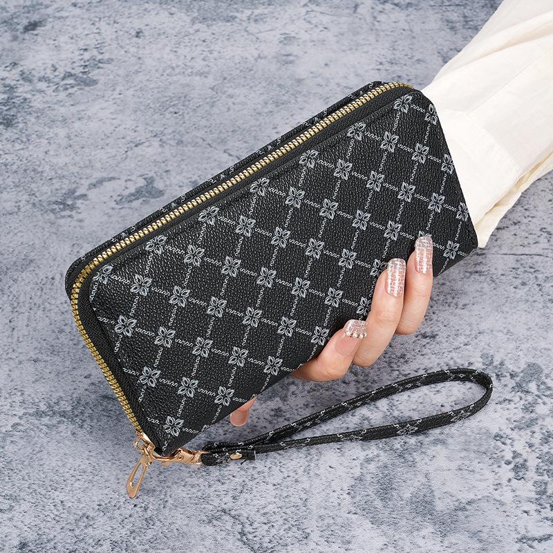 

2024 Women s Long Matte Zipper Wallet & Card Holder with Multiple Slots чорний