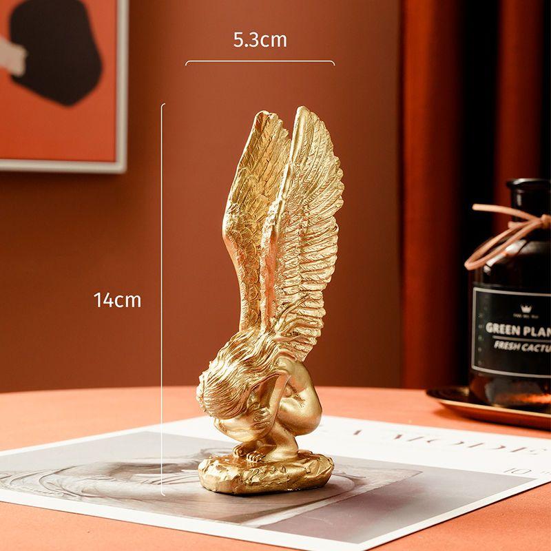 

Скандинавский Молящийся Ангел, обнимающий колени, Полимерная Скульптура, Украшения, Декор для дома, кабинета, прихожей, Фигурки, Украшение, Аксессуары для витрины магазина