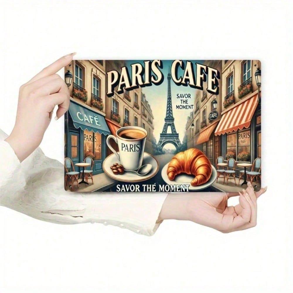 Supernova French Wall Art Canvas Paris Cafe Painting Decor for Living Room