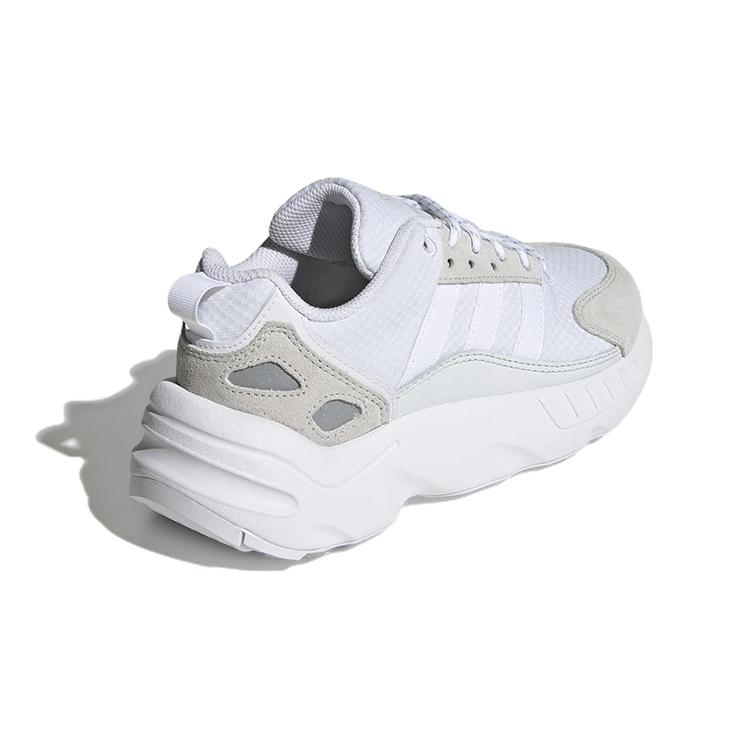 adidas Originals ZX 22 Cómodas Resistentes a la Abrasión Transpirables Caña Baja Zapatillas de Running para Niños Blanco Gris Adolescentes GW3660