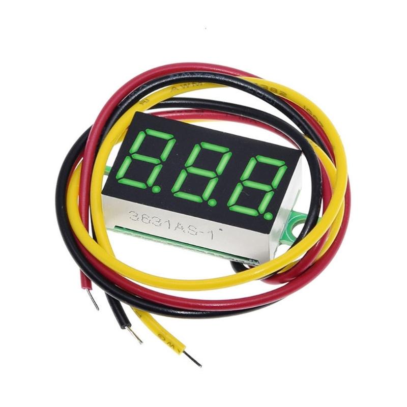Compact 0.36 Inch Voltages Meter with Three Wire Designs Voltages Monitors for Accurate Measurements In Various Devices
