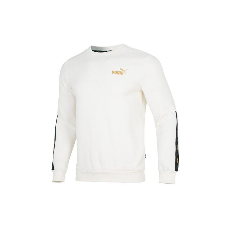 PUMA Ess Metallic Logo Sweater White Men s 674346-65 M