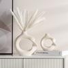 Creative Twist Ceramic Vase, Simple Round Vase, Light Luxury Home Desktop Decoration Ornament, Flower Insert