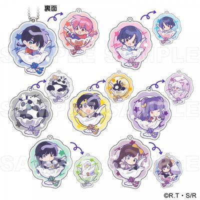 Ranma 1 2 Tv Anime Ranma 1 2  Chapon  Trading Chibi Character Acrylic Keychain 1box 7pcs