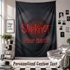Wall Hanging Tapestry With Custom Name & Text, Slipknot Decorative Tapestry For Bedroom
