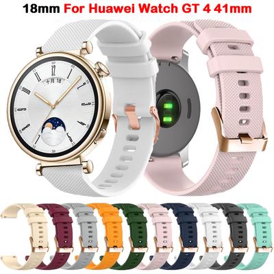 Weiches Silikonband correa für Huawei Watch GT4 41mm Ersatzarmband Armband für Huawei Watch GT 4 41mm Bänder 18mm Correa
