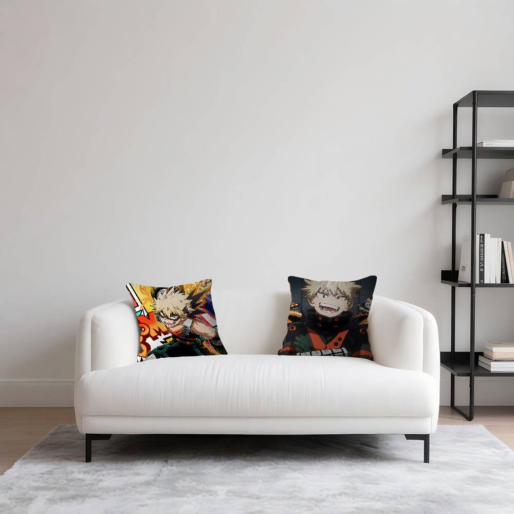 Katsuki Anime Bakugou Pillowcase Toon Gift Cushion Cover Bedroom Home Sofa Chair Seat Decor Pillow Case
